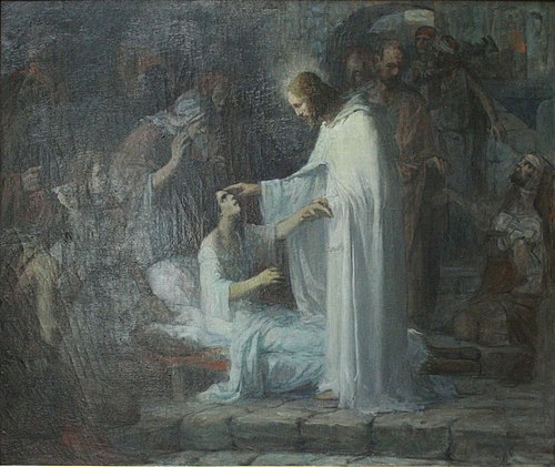 Jésus guérissant les malades, 1901, Ernest Azéma