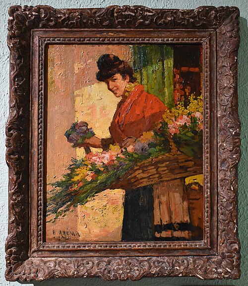 Femme au panier de fleurs, 1909, Ernest Azéma