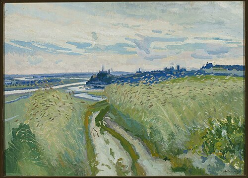 Landscape with a road, 1910, Stanisław Kamocki