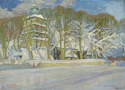 Church at Poronin, 1908, Stanisław Kamocki