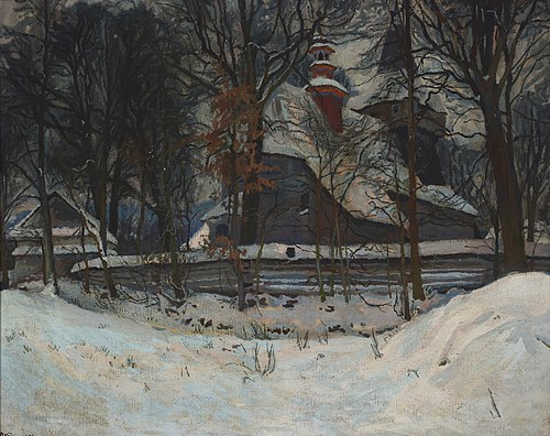 Church at Wola Radziszowska, 1907, Stanisław Kamocki