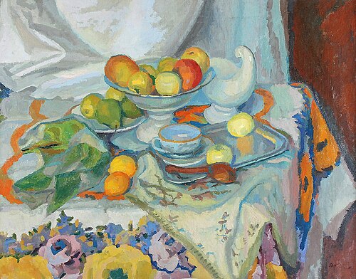 Martwa natura z owocami, 1910, Stanisław Kamocki