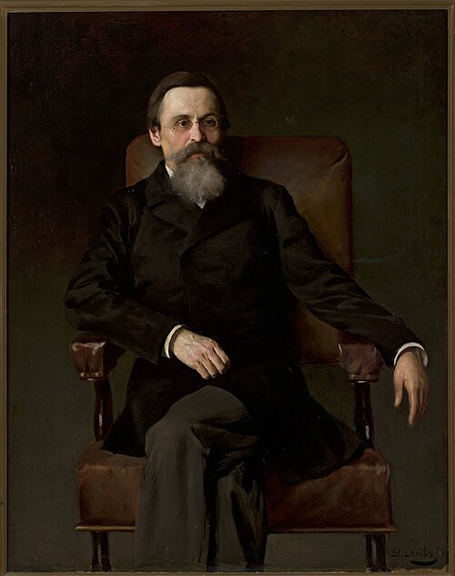 Portrait of Tadeusz Korzon, 1898, Stanisław Lentz