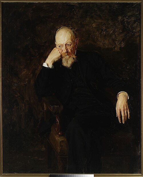 Portrait of professor Aleksander Jabłonowski, 1900, Stanisław Lentz