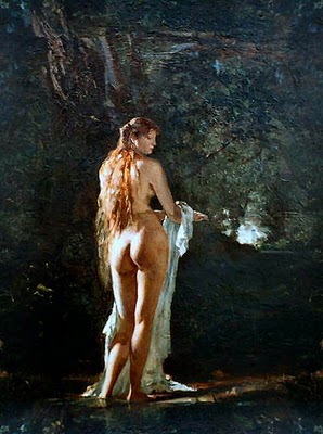 Baigneuse, 1883, Paul Merwart
