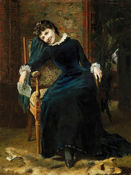 Miłosny list, 1880, Paul Merwart