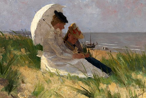At the Dunes, Zandvoort, 1891, F Hart Nibbrig