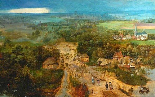Landscape with the Flight into Egypt, , Jan van Amstel