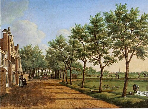La Haye : le chemin menant à Rijswijk, 1751, Paulus Constantijn la Fargue