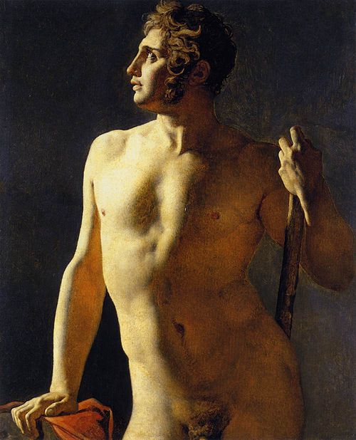 Torse ou demi-figure peinte, 1801, Jean-Auguste Dominique Ingres