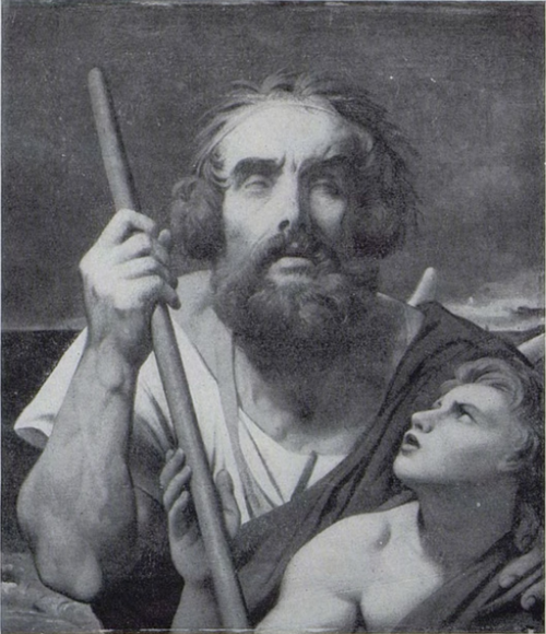 Homère et son guide, 1861, Jean-Auguste Dominique Ingres