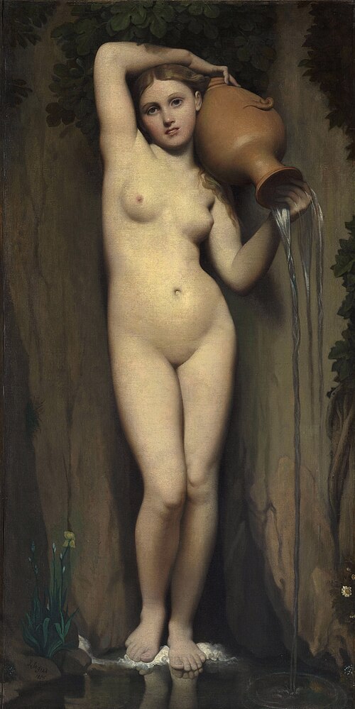 La Source, 1856, Jean-Auguste Dominique Ingres