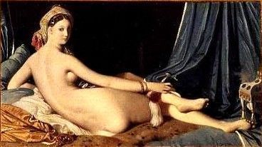 Odalisque couchée, La grande Odalisque, 1824, Jean-Auguste Dominique Ingres