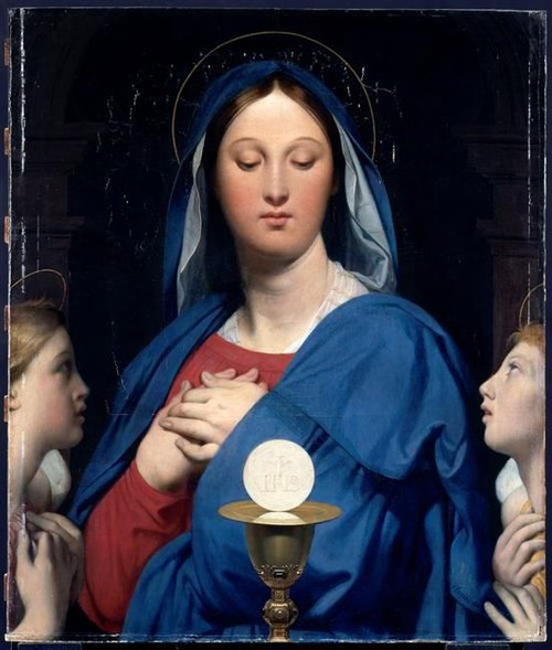 La Vierge à l'hostie, 1866, Jean-Auguste Dominique Ingres