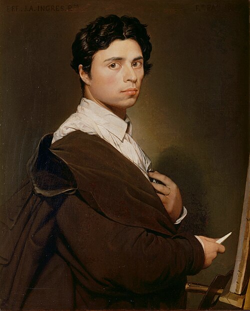 Self-Portrait Aged 24, 1804, Jean-Auguste-Dominique Ingres