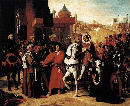 Entrée à Paris du dauphin, futur Charles V, 1821, Jean-Auguste Dominique Ingres