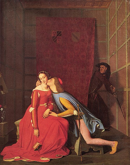 Paolo and Francesca, 1817, Jean-Auguste-Dominique Ingres