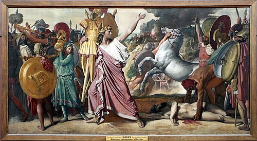 Romulus, vainqueur d'Acron, 1812, Jean-Auguste Dominique Ingres