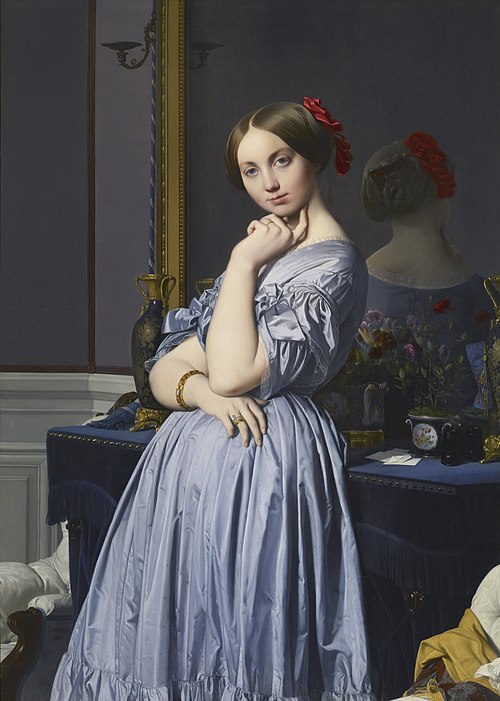 La Vicomtesse d'Haussonville, 1845, Jean-Auguste Dominique Ingres