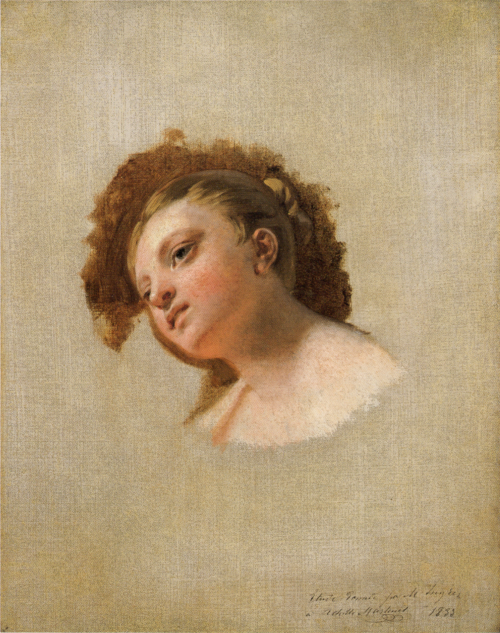 Head of a Young Woman, , Jean-Auguste Dominique Ingres
