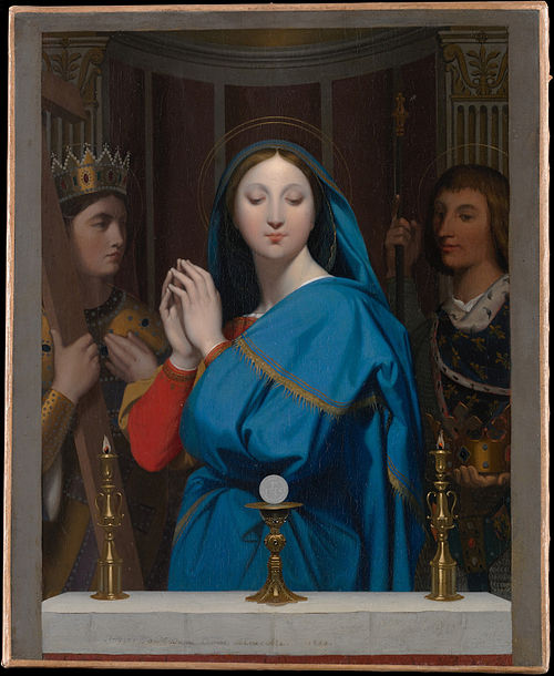 La Vierge adorant l'hostie, 1852, Jean-Auguste Dominique Ingres