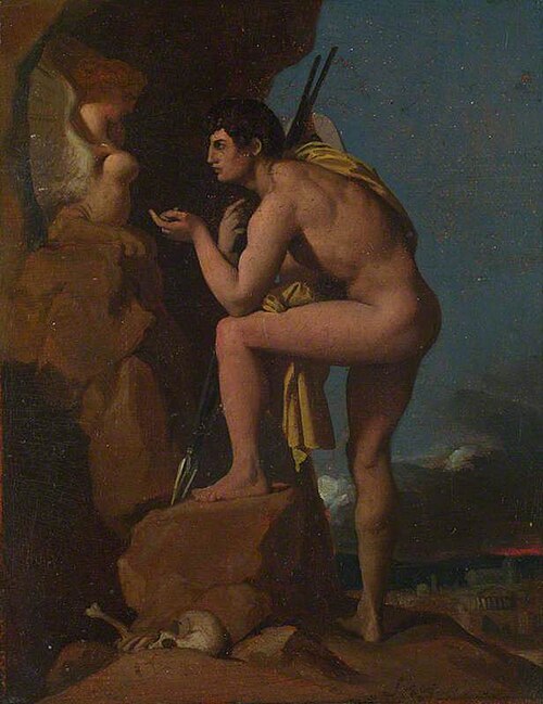 Oedipus and the Sphinx, 1826, Jean-Auguste-Dominique Ingres