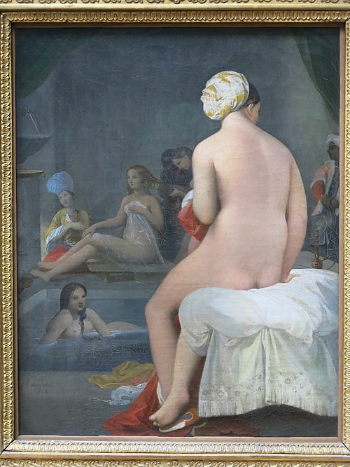 The Little Bather; Harem interior, 1828, Jean-Auguste-Dominique Ingres