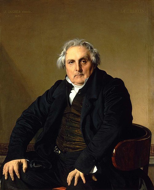 Portrait of Monsieur Bertin, 1832, Jean-Auguste-Dominique Ingres