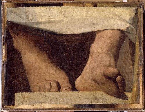 The Feet of Homer, Study for Tha Apotheosis of Homer, 1826, Jean-Auguste-Dominique Ingres
