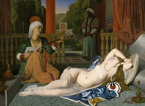 L'Odalisque à l'esclave, 1842, Jean-Auguste Dominique Ingres