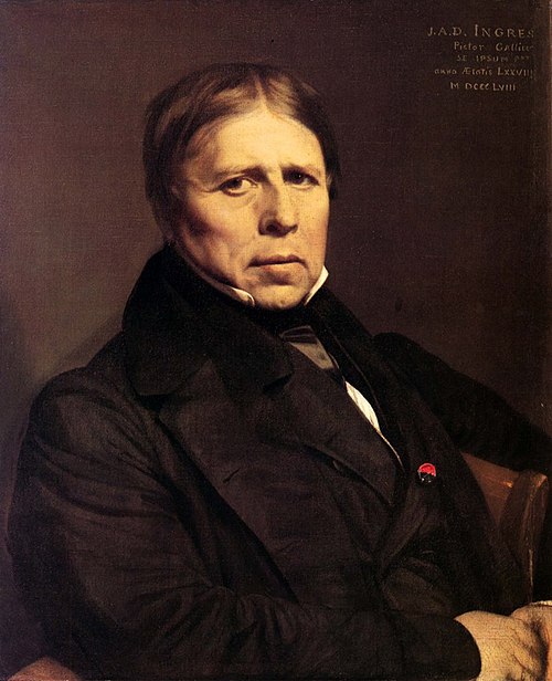 self-portrait, 1858, Jean-Auguste Dominique Ingres