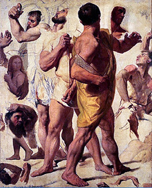 Études pour le Martyre de saint Symphorien, 1829, Jean-Auguste Dominique Ingres