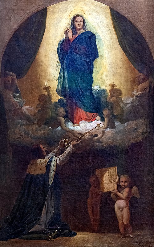Première pensée du Vœu de Louis XIII, 1821, Jean-Auguste Dominique Ingres