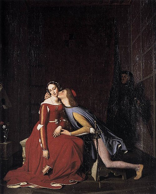 Paolo et Francesca, 1819, Jean-Auguste Dominique Ingres