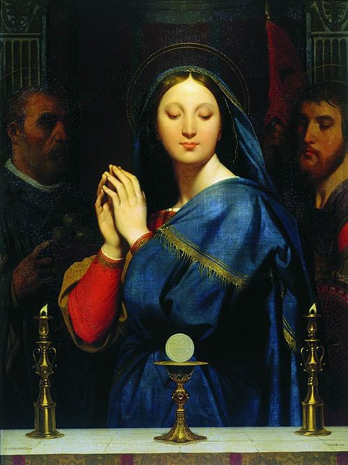 The Virgin adoring the Host, 1841, Jean-Auguste Dominique Ingres