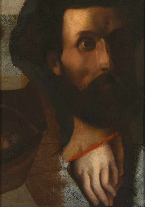 Studies of a Head of a Man, Hands of Saint John for Christ Offering Saint Peter the Keys to Paradise, , Jean-Auguste Dominique Ingres