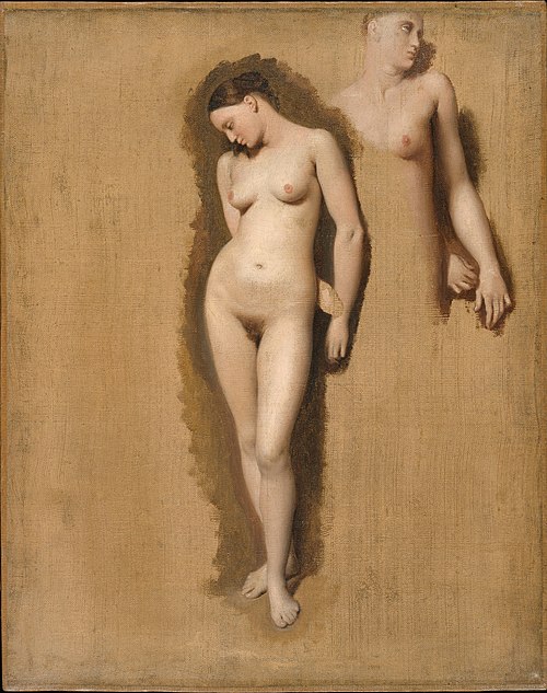 Study for Roger Freeing Angelica, 1818, Jean-Auguste Dominique Ingres