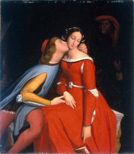 Paolo and Francesca, , Jean-Auguste Dominique Ingres