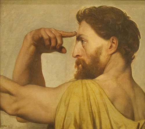 Phidias, étude pour l'apothéose d'Homère, 1827, Jean-Auguste Dominique Ingres