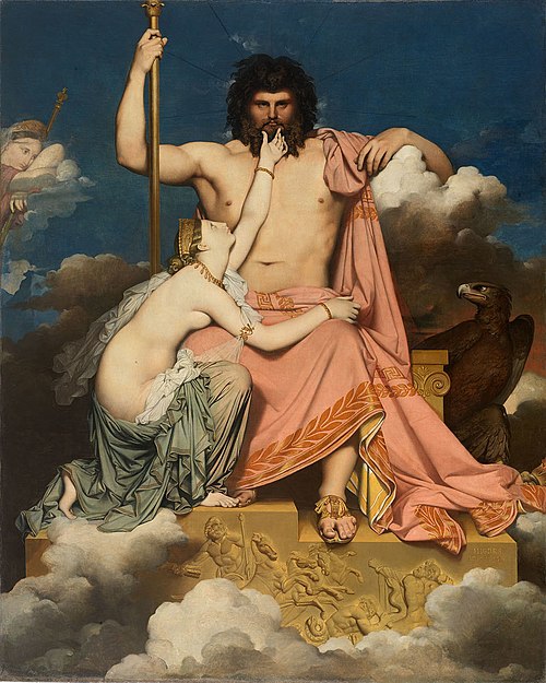 Jupiter and Thetis, 1811, Jean-Auguste-Dominique Ingres