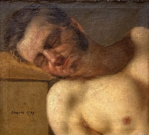 Étude de tête et torse d'homme, 1797, Jean-Auguste Dominique Ingres