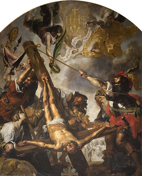 Crucifixion of St Peter, 1650, Antoine Sallaert