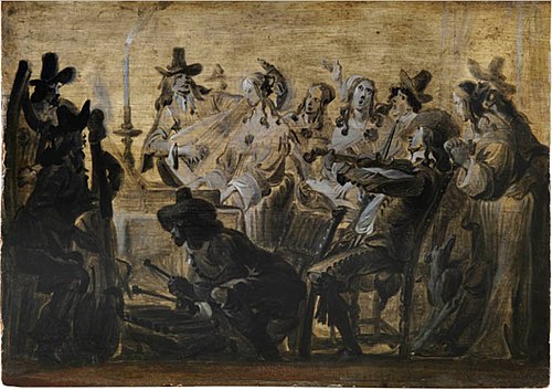 Merry Company Making Music, 1650, Antoine Sallaert