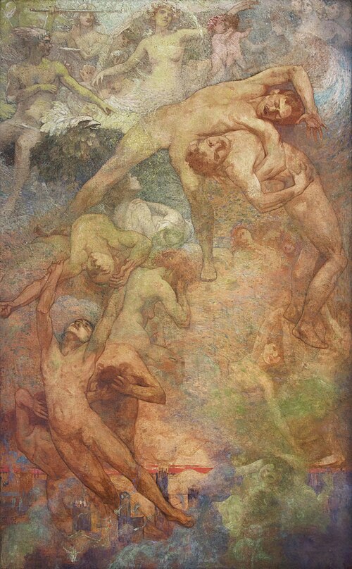 O Progresso - Painel da Biblioteca Nacional, 1910, Eliseu Visconti