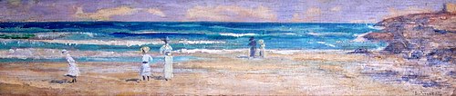 Praia com figuras, 1910, Eliseu Visconti