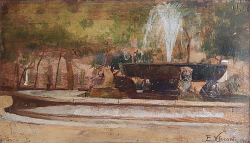 Chafariz em Nápoles, 1909, Eliseu Visconti
