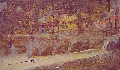 Trecho de jardim, 1895, Eliseu Visconti