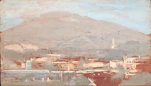 Morro com casario, 1917, Eliseu Visconti