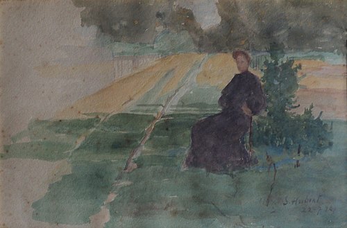 Louise em Saint Hubert, 1898, Eliseu Visconti