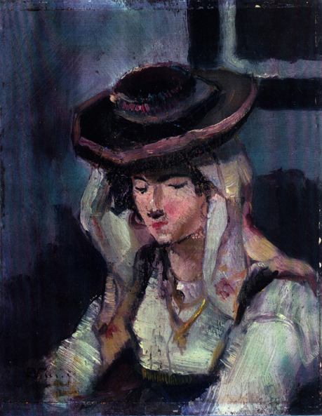 Moça com chapéu, 1906, Eliseu Visconti